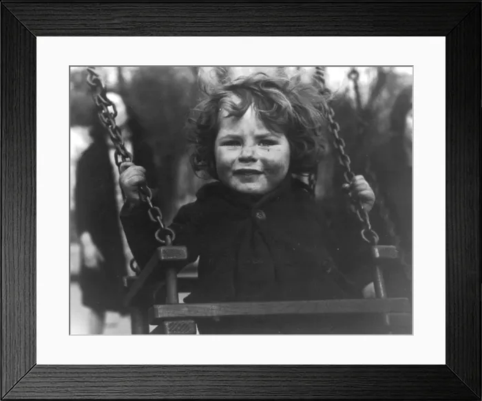 Framed Print : Girl on a Swing Framed Print : Girl on a Swing