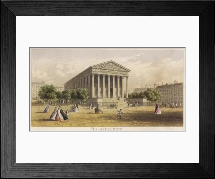 Framed Print : Paris / La Madeleine C1860 Framed Print : Paris / La Madeleine C1860