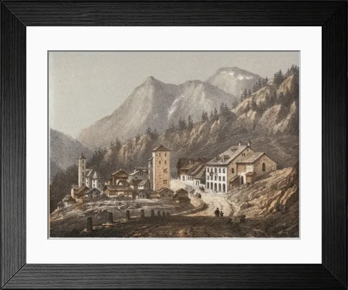 Framed Print : Simplon Village 38 / 60 Framed Print : Simplon Village 38 / 60