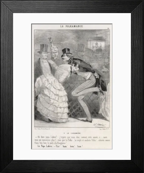 Framed Print : Polka Disapproved 1844 Framed Print : Polka Disapproved 1844