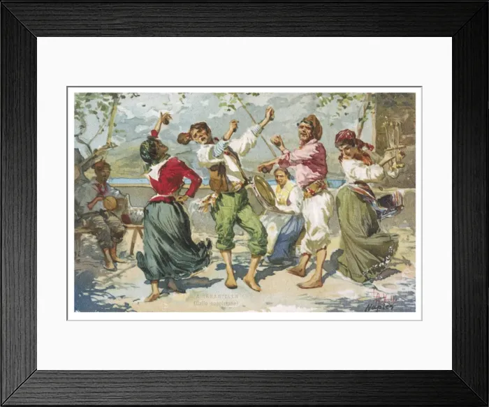 Framed Print : Tarantella on Terrace Framed Print : Tarantella on Terrace