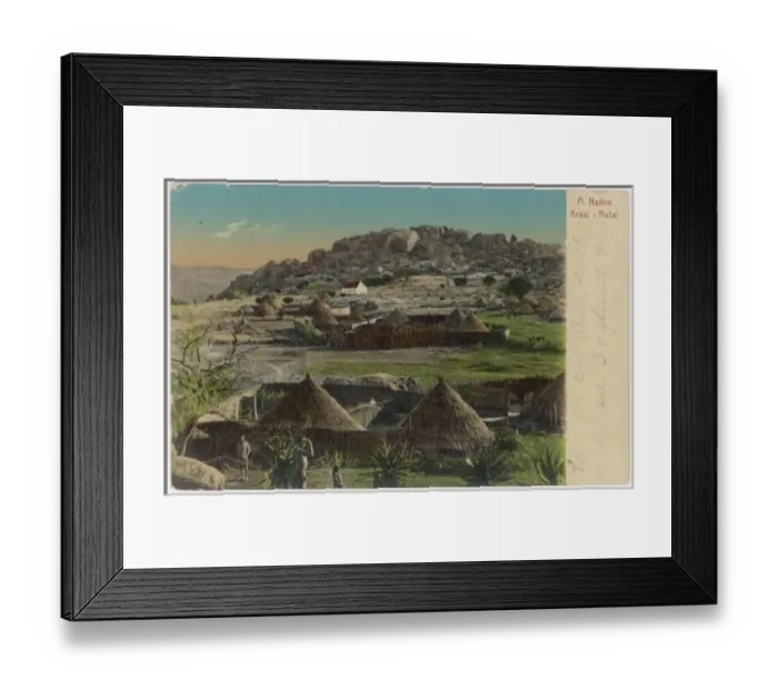 Framed Print : A Natal Kraal Framed Print : A Natal Kraal