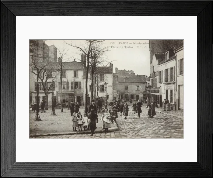 Framed Print : Montmartre / Tertre C1905 Framed Print : Montmartre / Tertre C1905