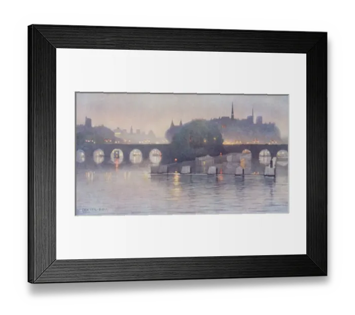 Framed Print : Paris / Cite / Night 1909 Framed Print : Paris / Cite / Night 1909