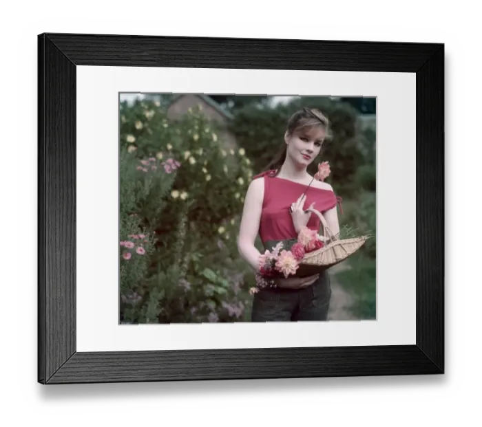 Framed Print : 1950S Flower Picker Framed Print : 1950S Flower Picker