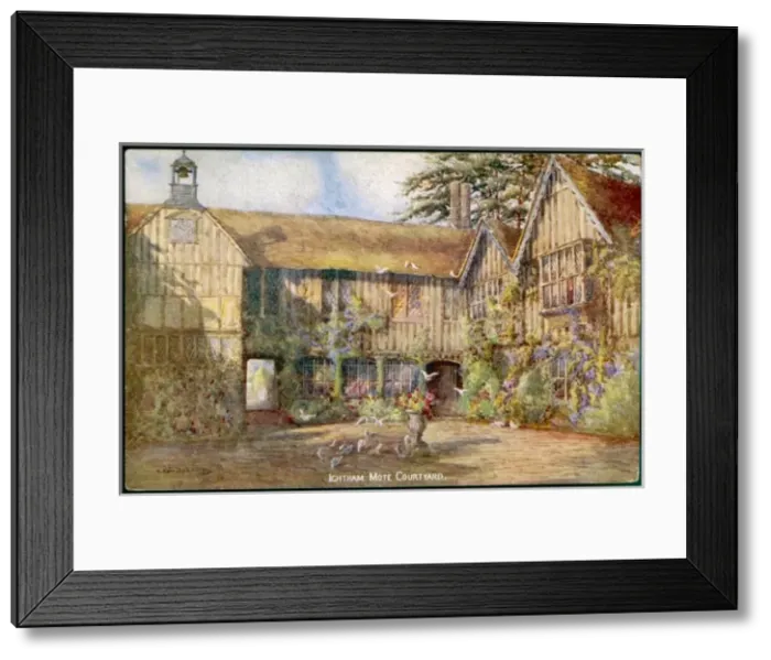 Framed Print : Courtyard / Ightham Mote Framed Print : Courtyard / Ightham Mote