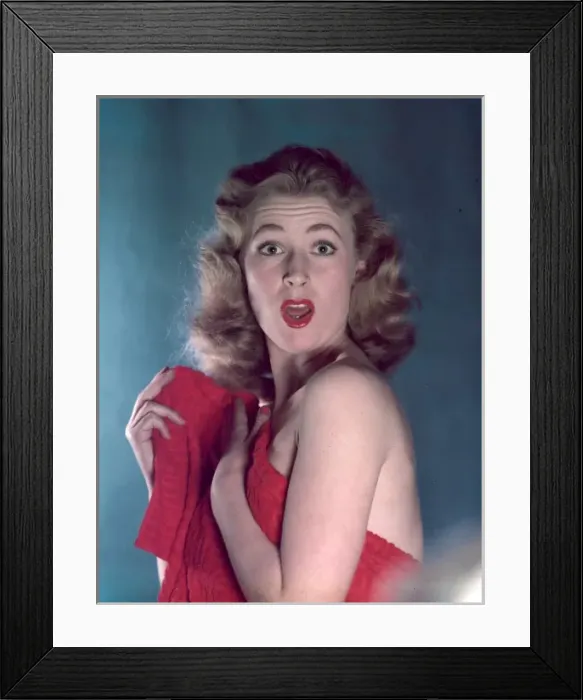 Framed Print : Pin-Up with Red Towel Framed Print : Pin-Up with Red Towel