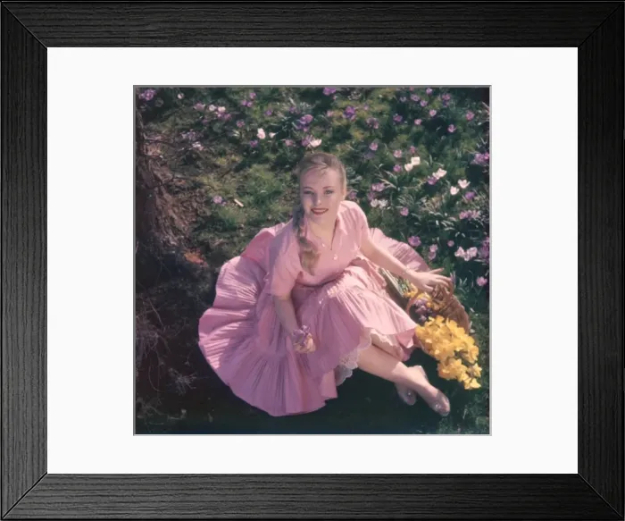 Framed Print : Woman with Daffodils 2  /  2