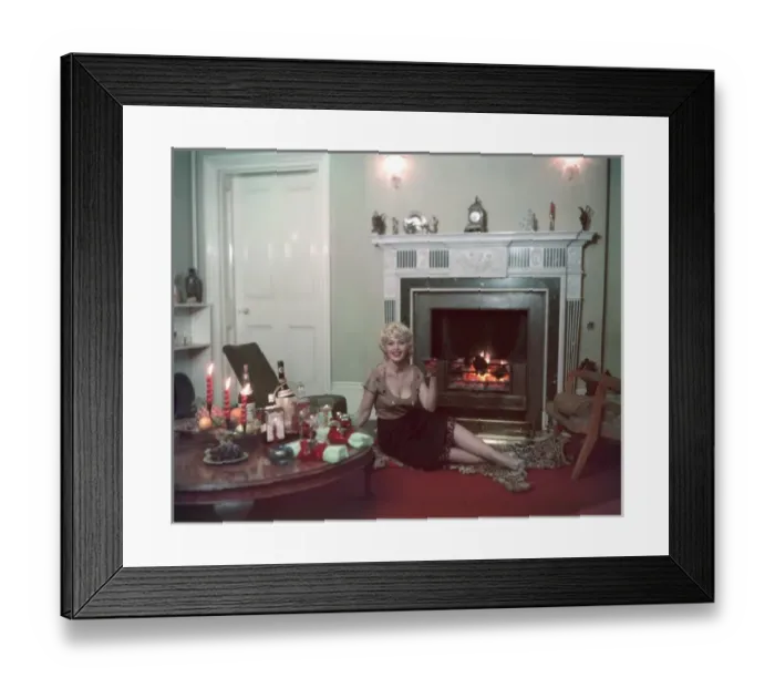 Framed Print : Pin-Up Girl / Xmas Party Framed Print : Pin-Up Girl / Xmas Party