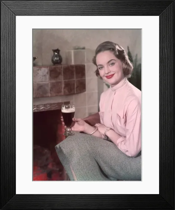 Framed Print : Girl, Pearls & Stout Framed Print : Girl, Pearls & Stout