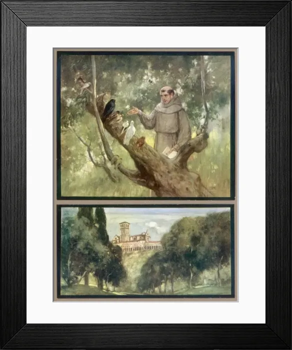 Framed Print : Francesco and Birds Framed Print : Francesco and Birds
