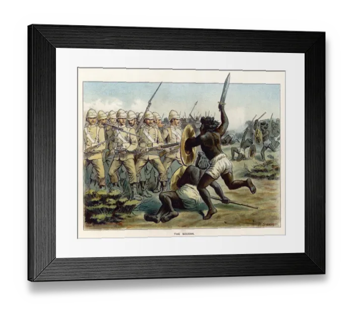 Framed Print : Sudan Wars / An Attack Framed Print : Sudan Wars / An Attack