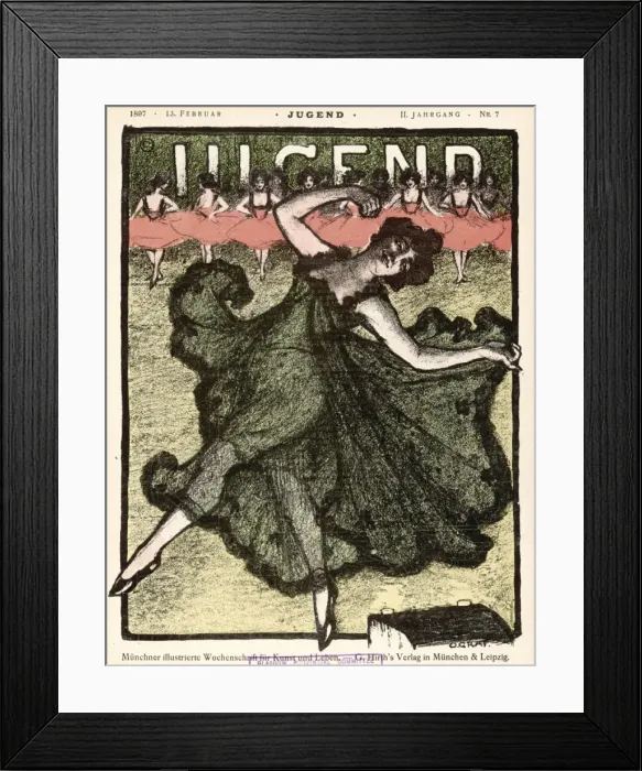 Framed Print : Dancer and Chorus Framed Print : Dancer and Chorus