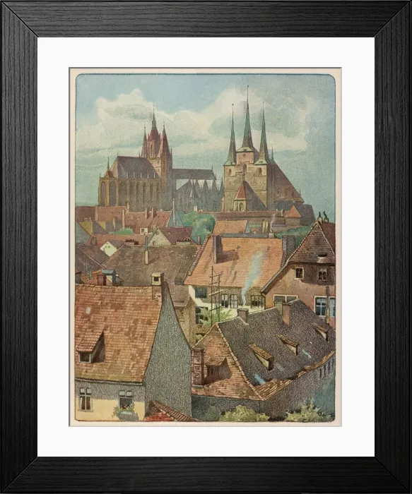Framed Print : Germany / Erfurt 1908 Framed Print : Germany / Erfurt 1908