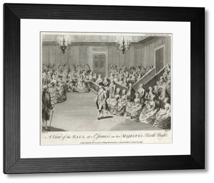 Framed Print : Birthday Ball, 1782 Framed Print : Birthday Ball, 1782
