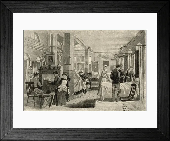 Framed Print : GUYs HOSPITAL / 1887 Framed Print : GUYs HOSPITAL / 1887
