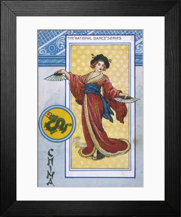 Framed Print : Racial / China Dancer 1904 Framed Print : Racial / China Dancer 1904