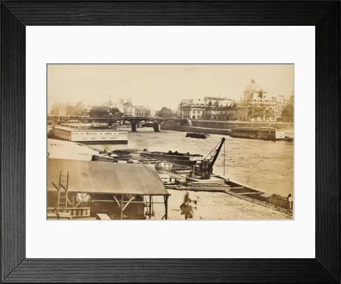 Framed Print : Paris / Seine / Louvre Quais Framed Print : Paris / Seine / Louvre Quais
