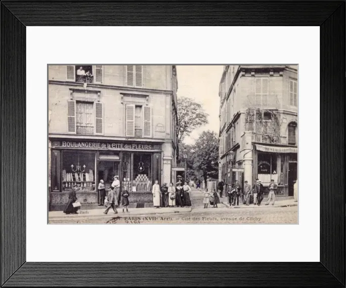 Framed Print : Paris / Avenue Clichy 1906 Framed Print : Paris / Avenue Clichy 1906