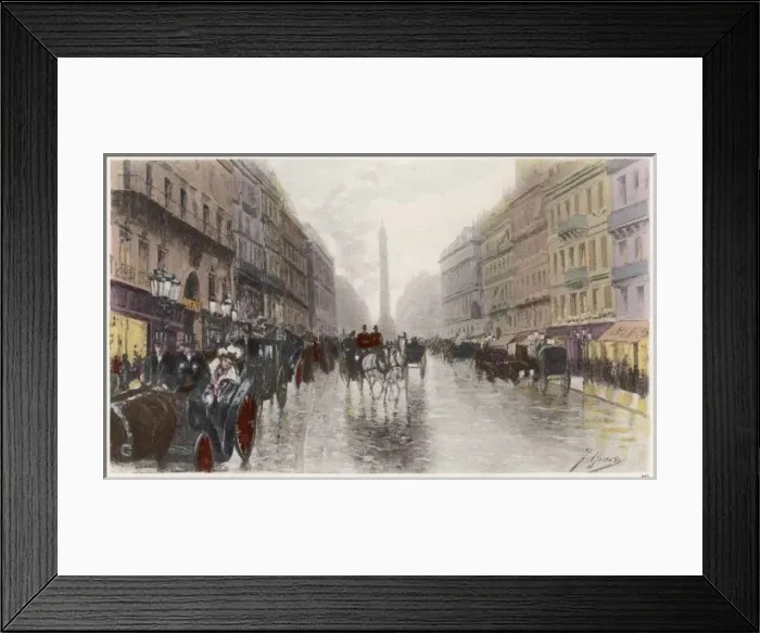Framed Print : Paris / Rue De LA Paix Framed Print : Paris / Rue De LA Paix