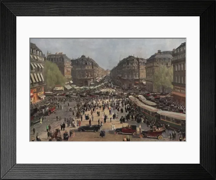 Framed Print : Paris / Place De L opera Framed Print : Paris / Place De L opera