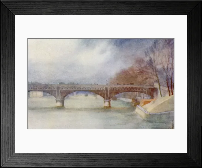 Framed Print : Paris / Bridge / Iena 1908 Framed Print : Paris / Bridge / Iena 1908