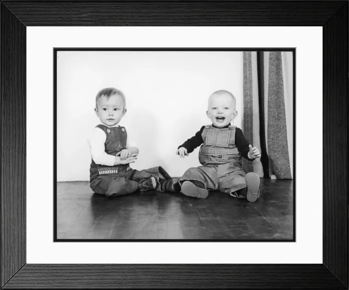 Framed Print : Two Toddlers Framed Print : Two Toddlers