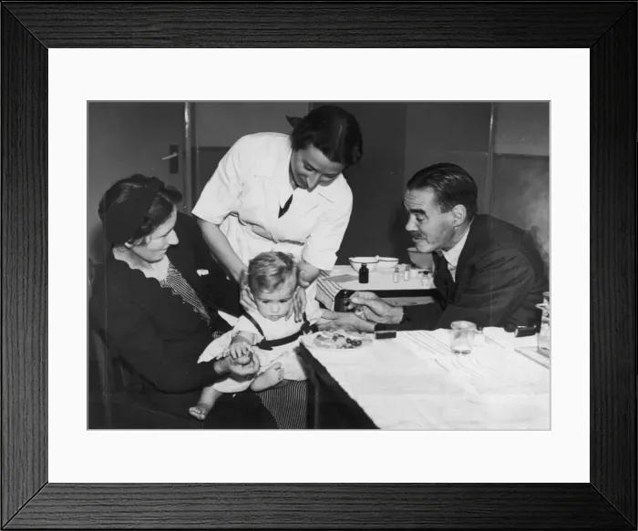 Framed Print : Child being Vaccinated Framed Print : Child being Vaccinated