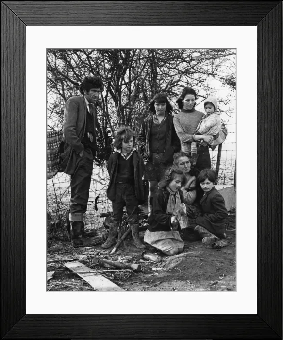 Framed Print : Gipsy Camp 1973 Framed Print : Gipsy Camp 1973