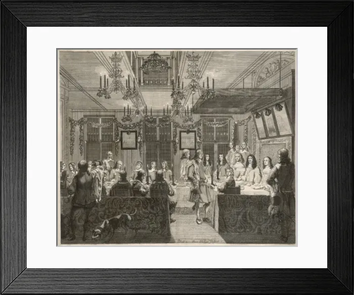 Framed Print : French Xmas Banquet Framed Print : French Xmas Banquet
