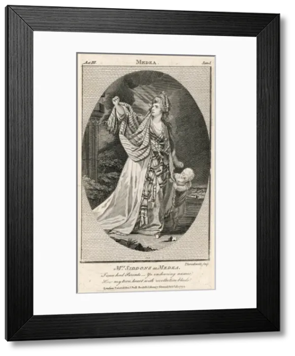 Framed Print : Siddons as Medea Framed Print : Siddons as Medea