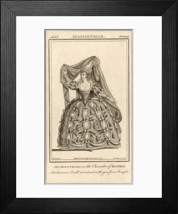 Framed Print : Mattocks as Elvira Framed Print : Mattocks as Elvira
