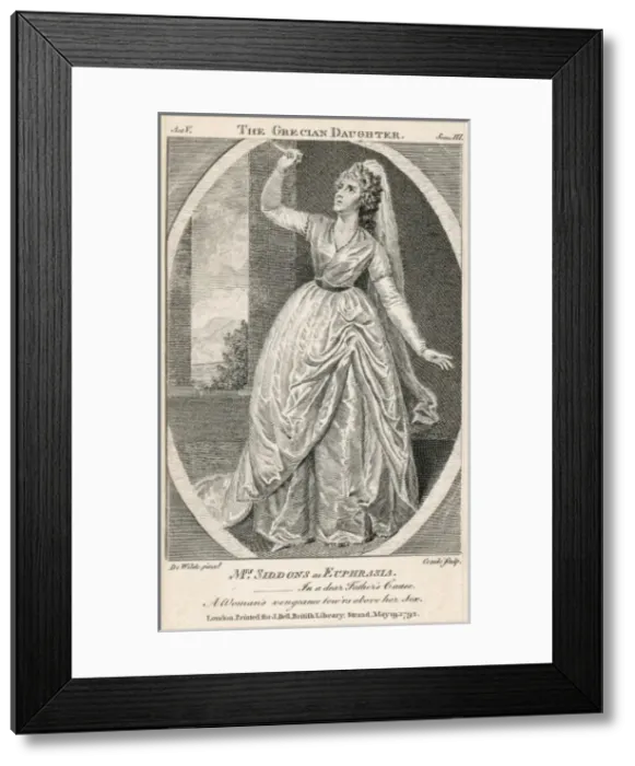 Framed Print : Siddons as Euphrasia Framed Print : Siddons as Euphrasia
