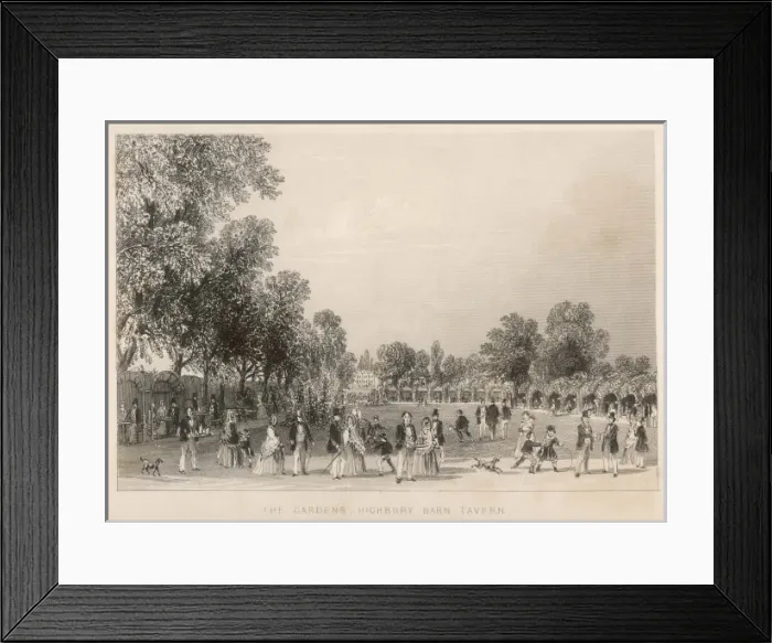 Framed Print : Highbury Barn Gardens Framed Print : Highbury Barn Gardens