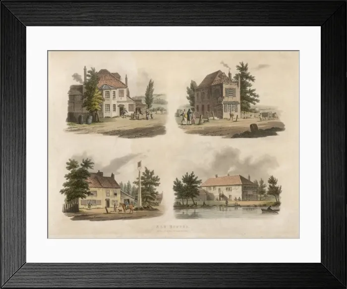 Framed Print : Four Ale Houses Framed Print : Four Ale Houses
