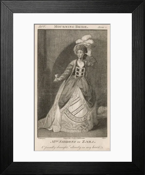 Framed Print : Siddons as Zara Framed Print : Siddons as Zara