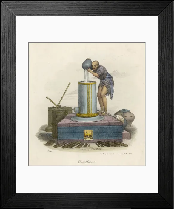 Framed Print : Distilling, China Framed Print : Distilling, China