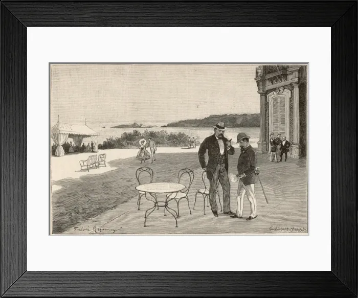 Framed Print : Napoleon III & Bismarck Framed Print : Napoleon III & Bismarck