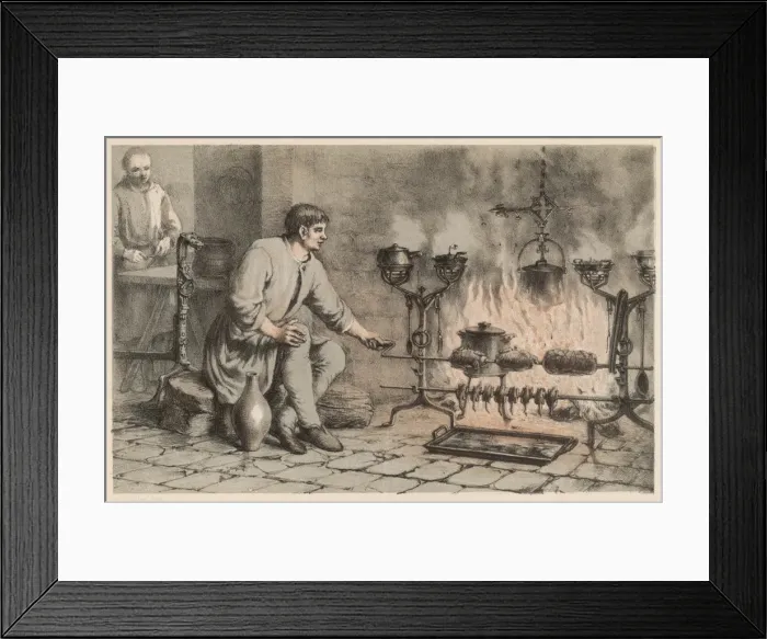 Framed Print : Rosting on Spits Framed Print : Rosting on Spits