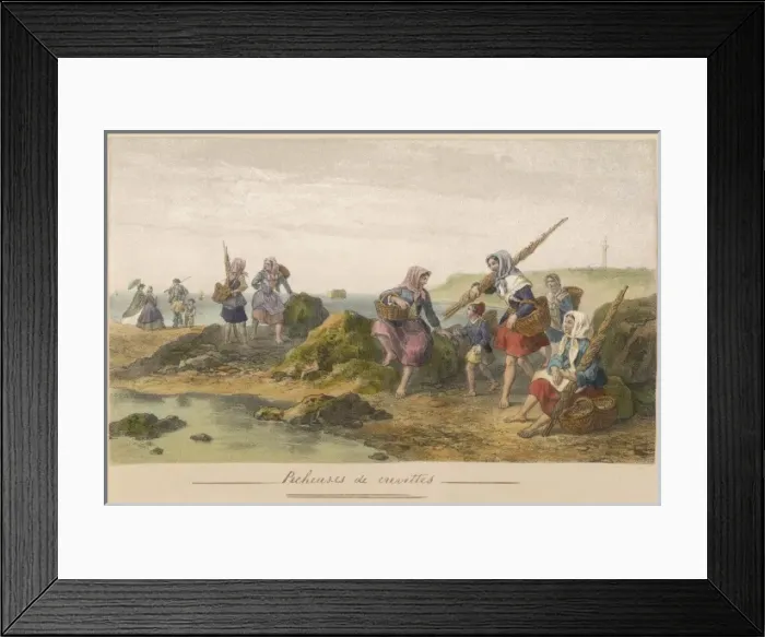 Framed Print : French Shrimpers Framed Print : French Shrimpers