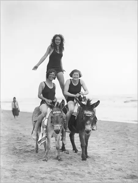 Girls on Donkeys 1920S