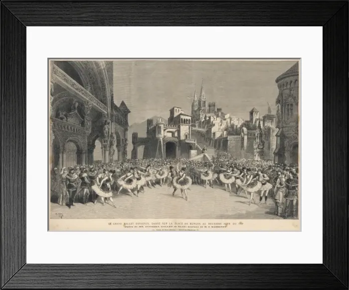 Framed Print : Massenet / Cid / Ballet Framed Print : Massenet / Cid / Ballet