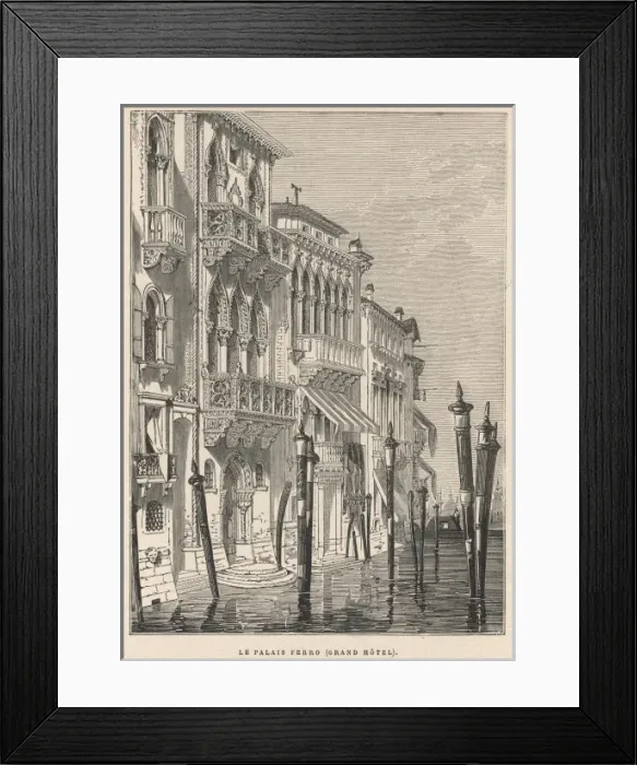 Framed Print : Venice / Grand Hotel 1891 Framed Print : Venice / Grand Hotel 1891