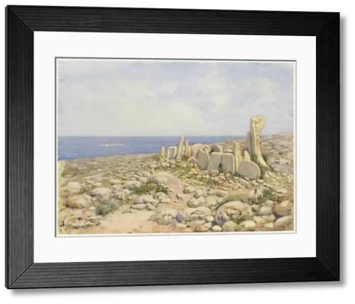 Framed Print : Malta / Hagar Qim / 1909 Framed Print : Malta / Hagar Qim / 1909
