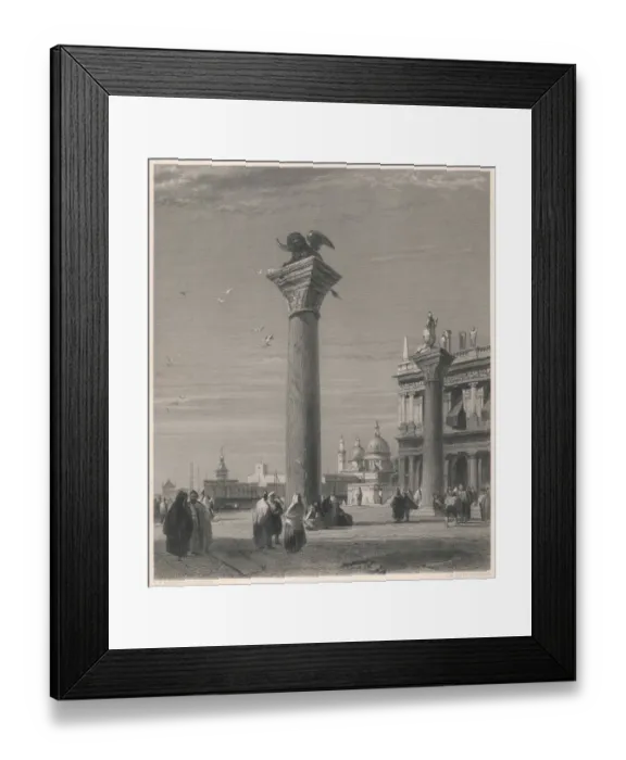 Framed Print : Venice / St Mark Columns Framed Print : Venice / St Mark Columns