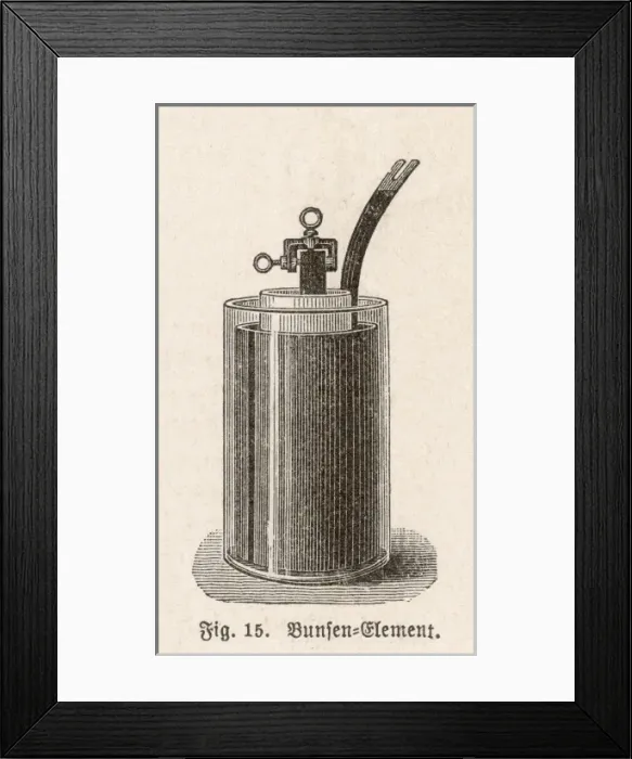 Framed Print : Bunsens Battery Framed Print : Bunsens Battery