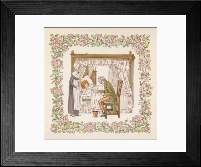 Framed Print : Doctor Feeling a Pulse Framed Print : Doctor Feeling a Pulse