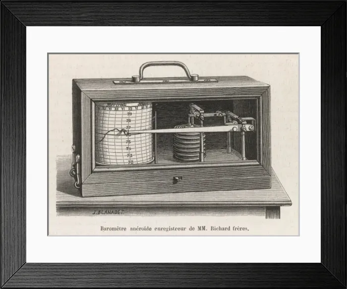 Framed Print : Freres Barometer Framed Print : Freres Barometer