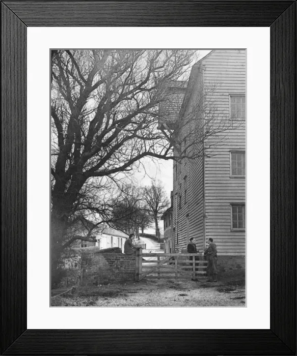 Framed Print : Chatting over a Gate Framed Print : Chatting over a Gate