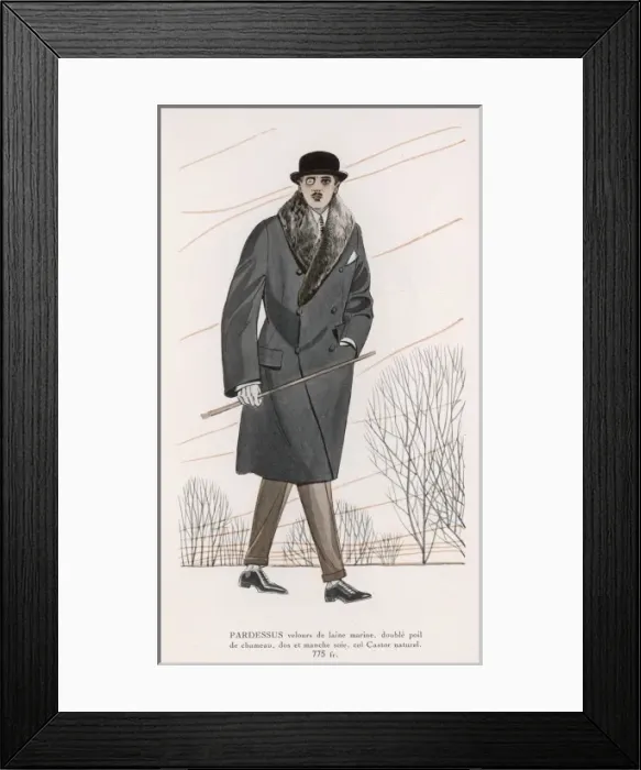 Framed Print : Mens Overcoat Framed Print : Mens Overcoat